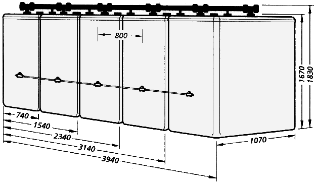 Bateria piciu zbiornikw Techno 1003 K