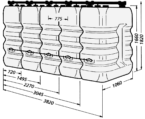 Bateria piciu zbiornikw 1003-0