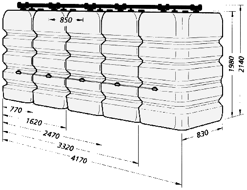 Bateria piciu zbiornikw 1004-0